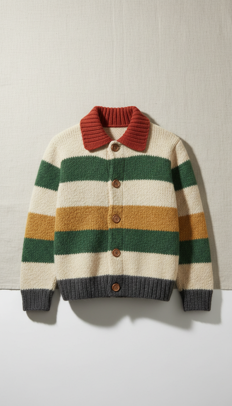 Cardigan col laine douce